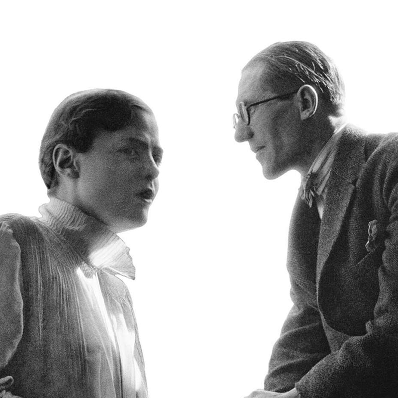 Charlotte Perriand with Le Corbusier and Lúcio Costa. Maison du