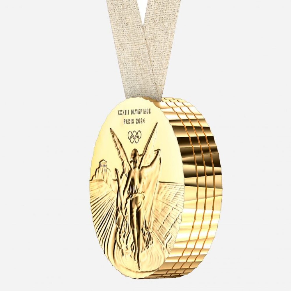 Paris 2024 olympic games medals philippe starck design dezeen 2364 col 2 852x852