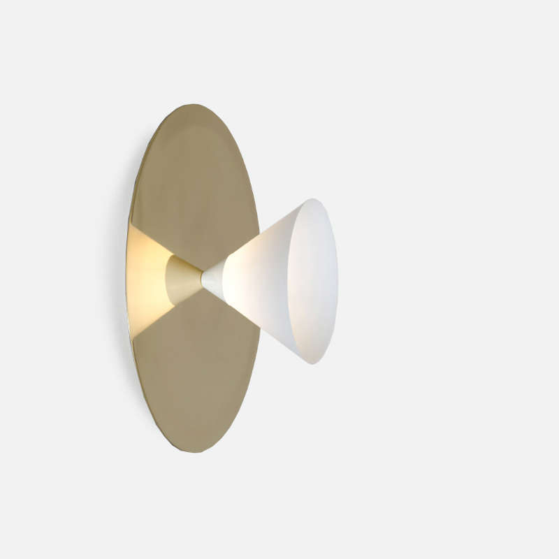 Plate & Cone Wall Lamp