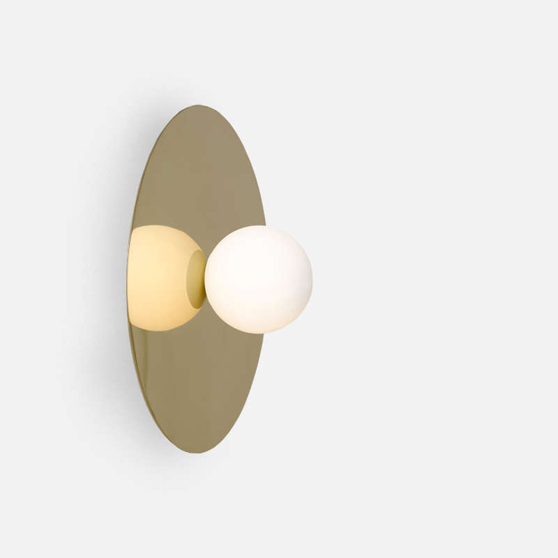 Plate & Sphere Wall Lamp