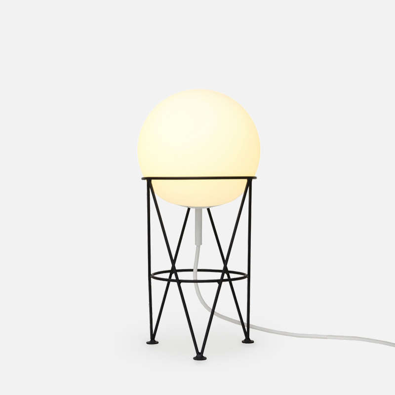 Structure and Globe Table Lamp
