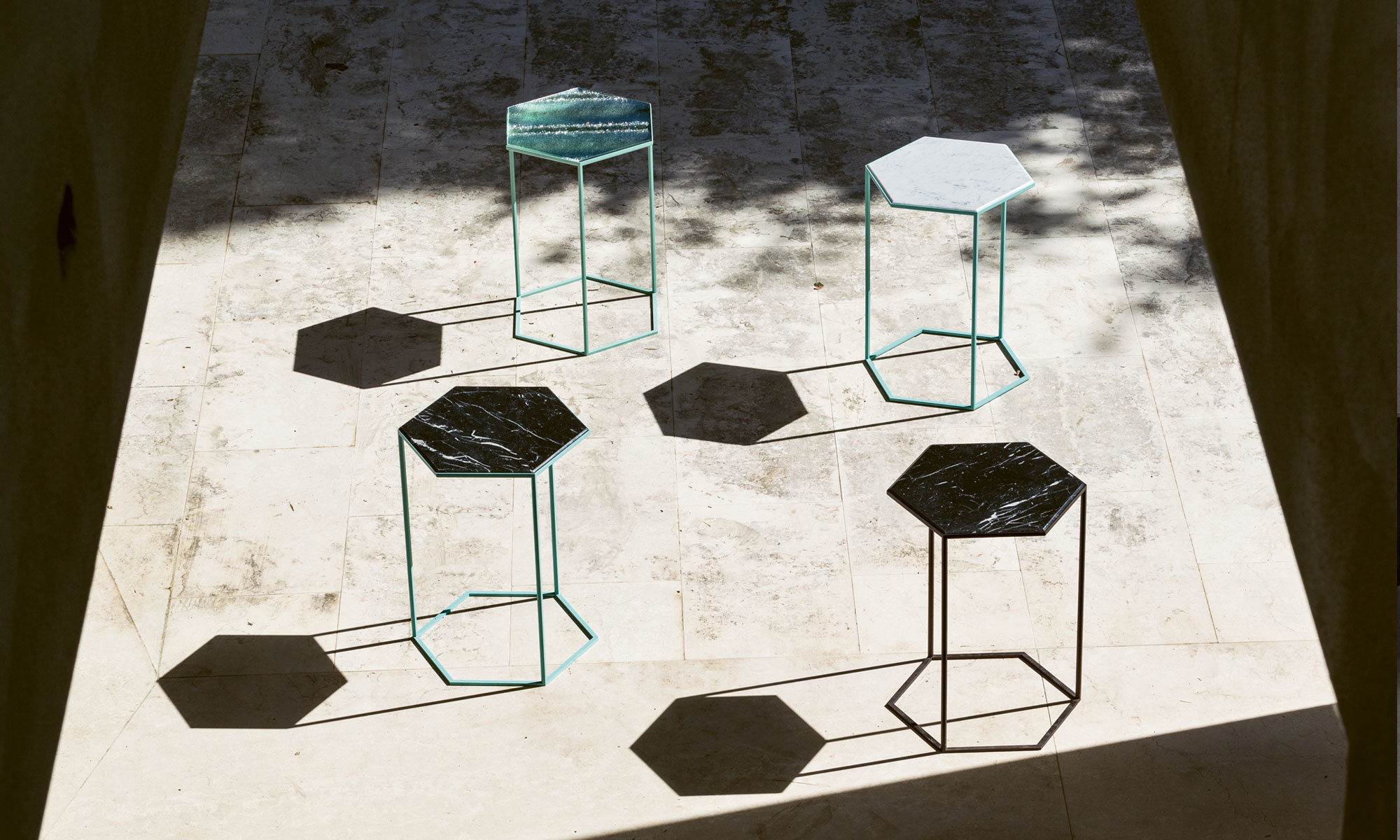 Hex Side Low Table