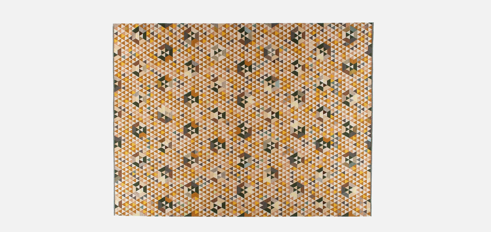 Triangles Trianglehex Gold Rug