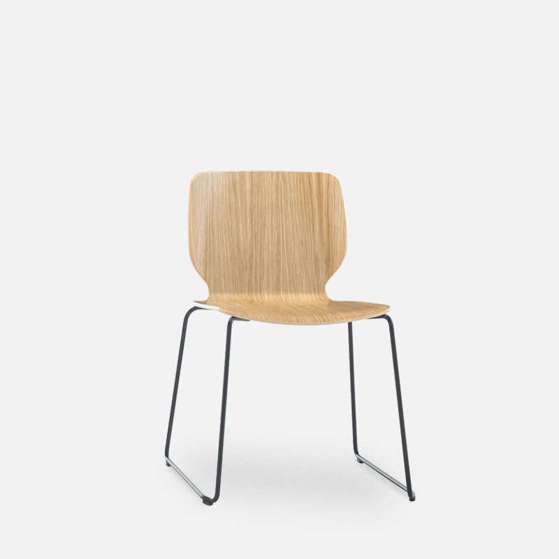 Nim Sled Chair - Timber