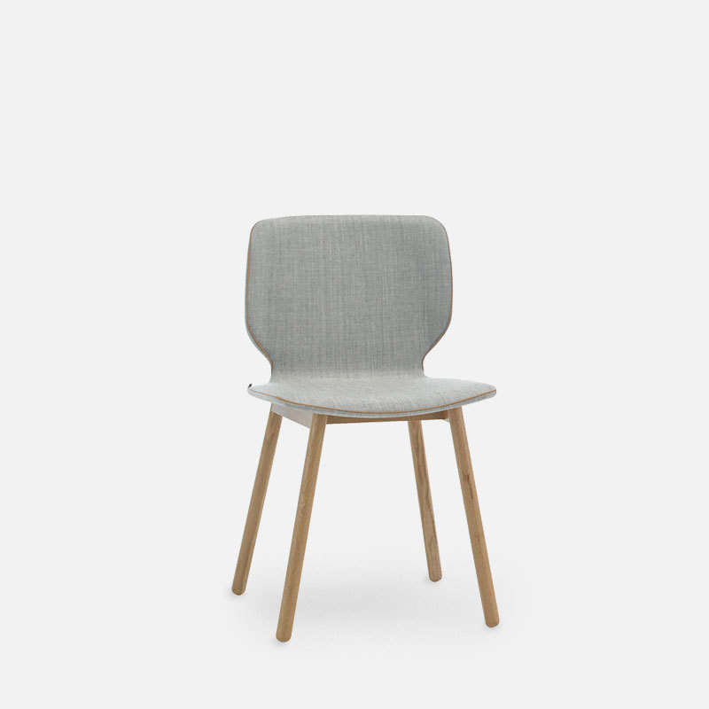 Nim Wood Chair - Upholstered