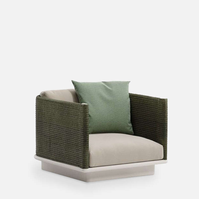 Giro Aluminium 1-Seater Sofa