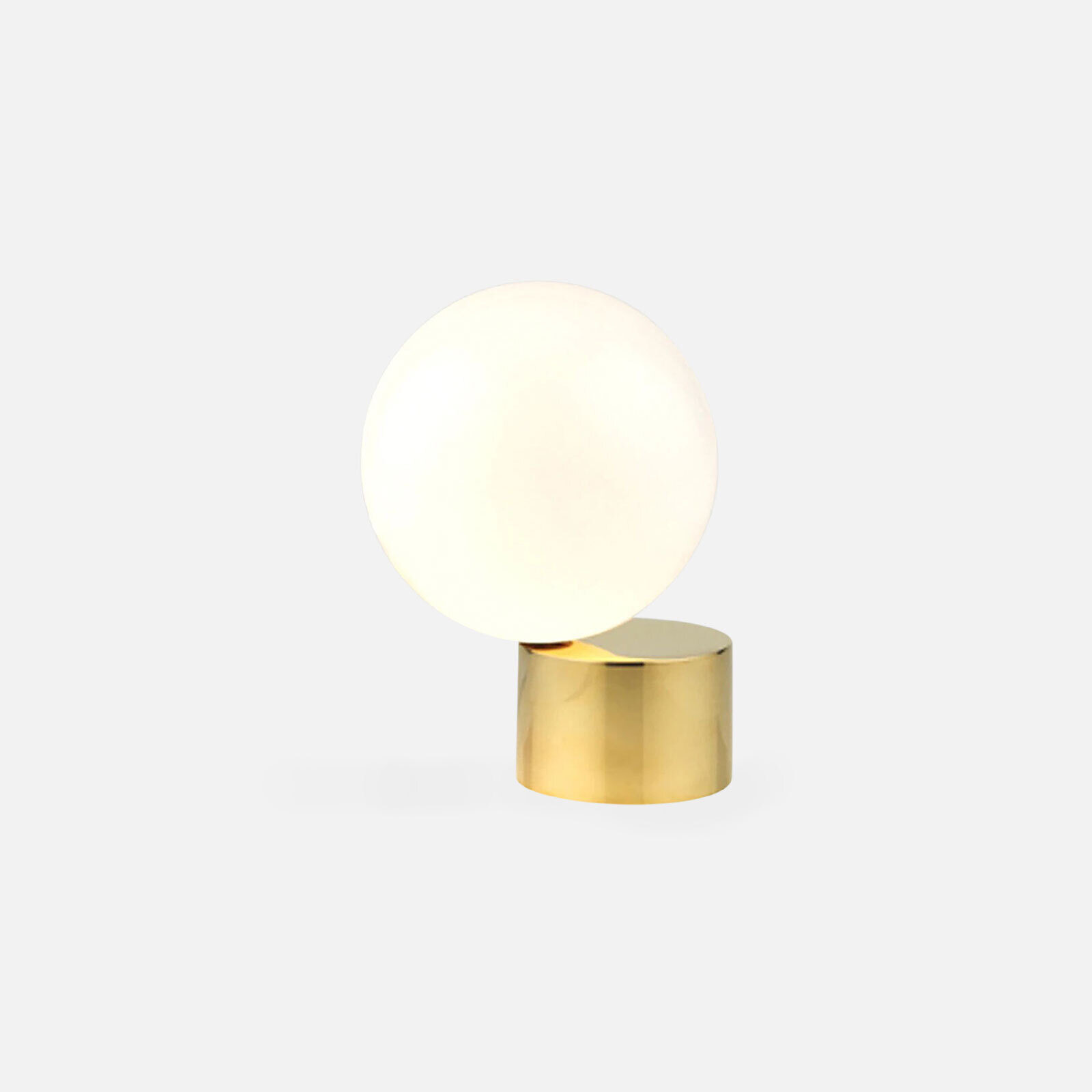 Tip Of The Tongue Table Lamp Polished brass