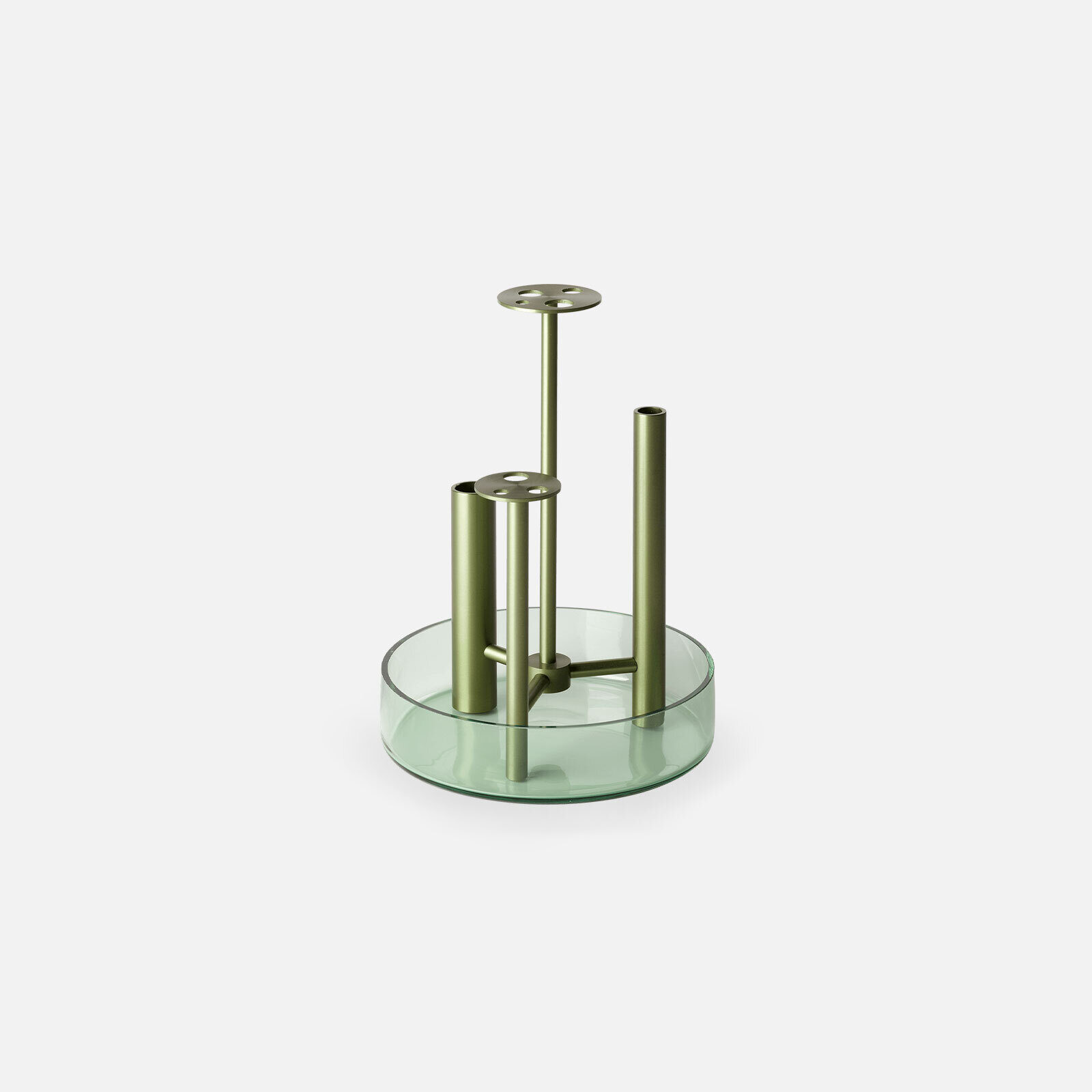 Ikeru High Vase Green Anodised Aluminium